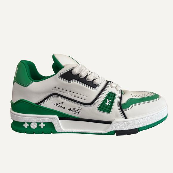 Size 8.5US - Louis Vuitton LV Trainer Green Low-Top Men's - Picture 3 of 6